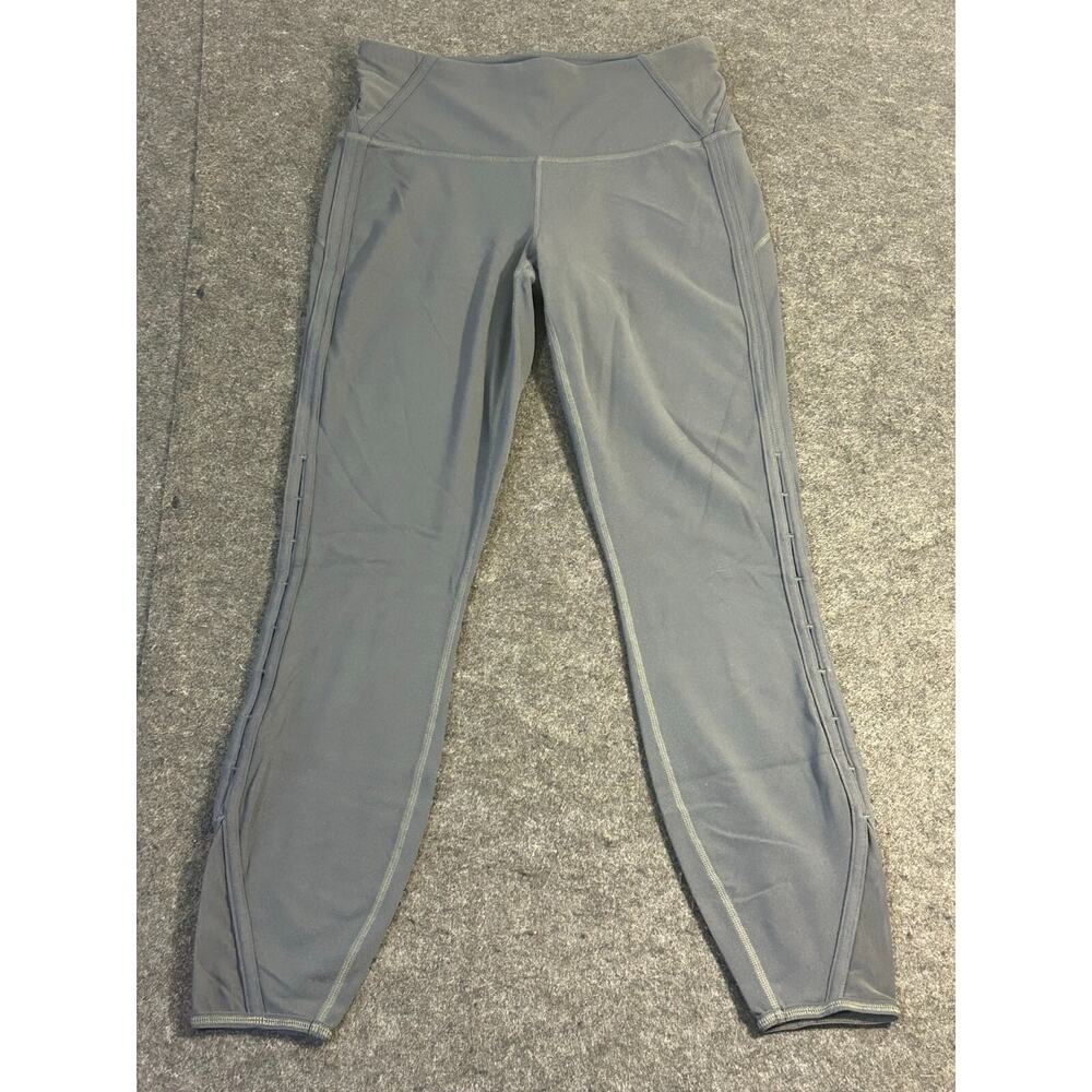 Athleta High Rise Peek-A-Boo 7/8 Tight Lined Smokey Gray Size Small